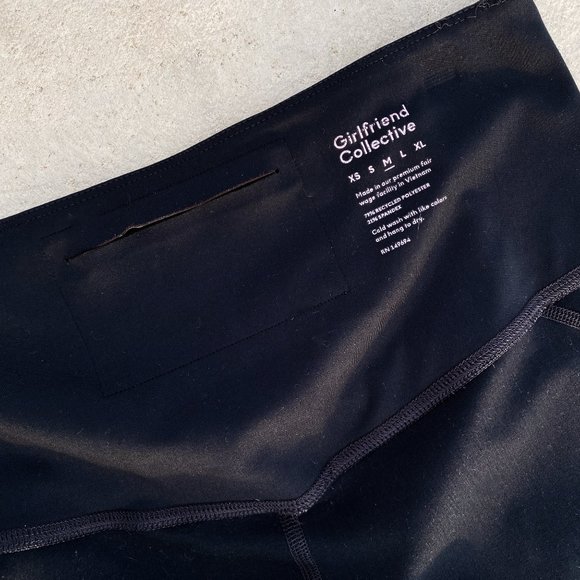 Girlfriend Collective High Rise Compressive Black Legging Medium Womens - Picture 8 of 8